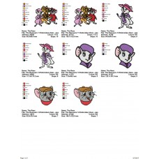 Package 4 The Rescuers 04 Embroidery Designs